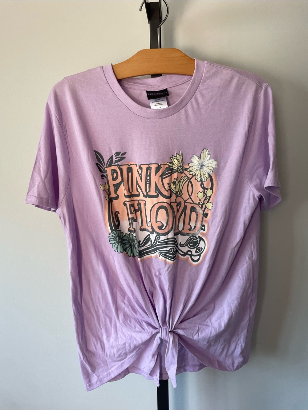 Pink Floyd Graphic Tshirt Front Tie Licensed Band Tee Size Medium